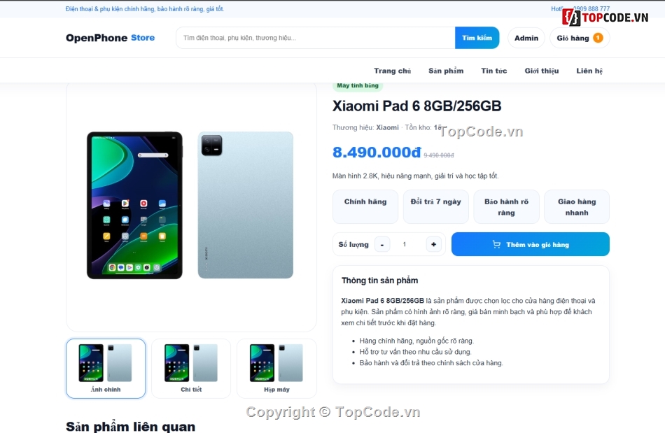 php thuần,website,web bán điện thoại